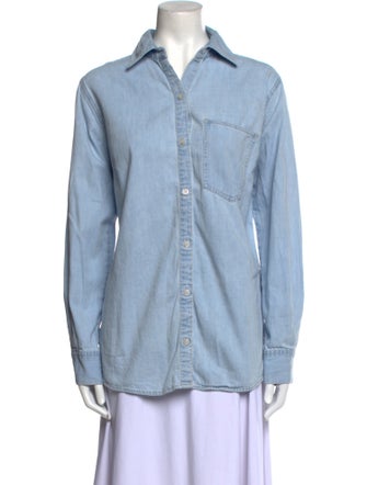 Veronica Beard Long Sleeve Button-Up Top