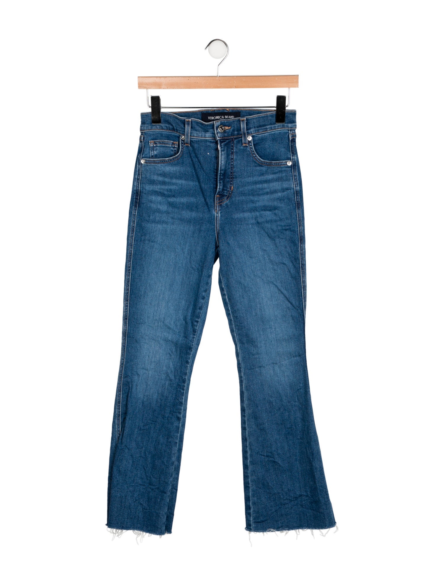 Veronica Beard High-Rise Wide Leg Jeans