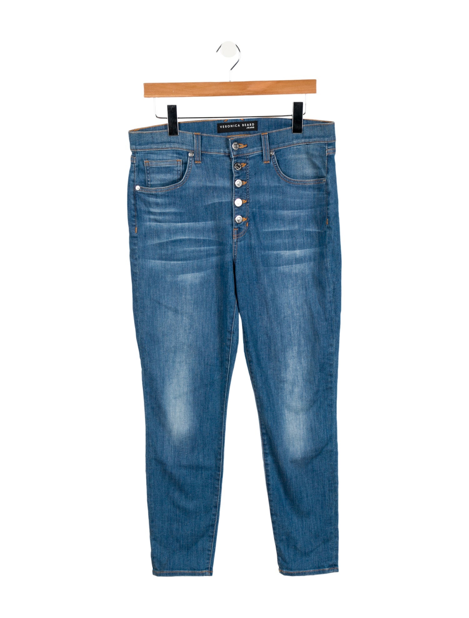 Veronica Beard Mid-Rise Skinny Leg Jeans