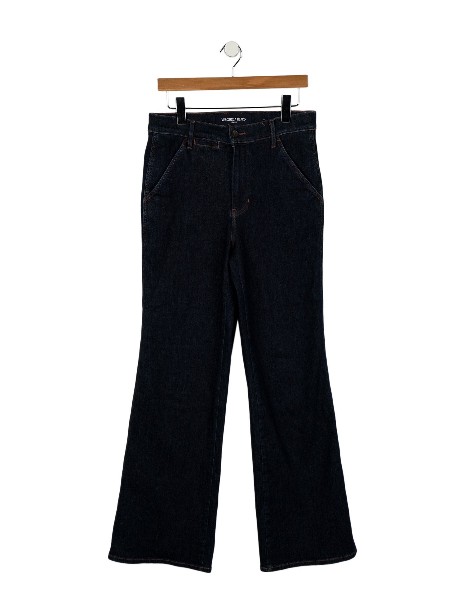 Veronica Beard High-Rise Wide Leg Jeans