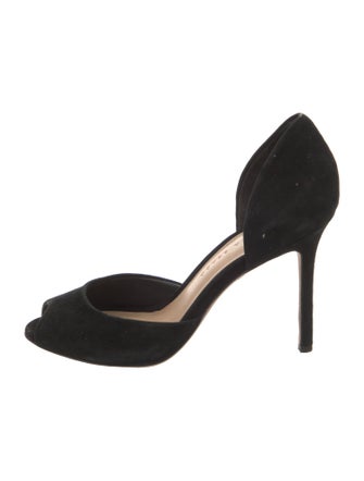 Veronica Beard Suede D'Orsay Pumps