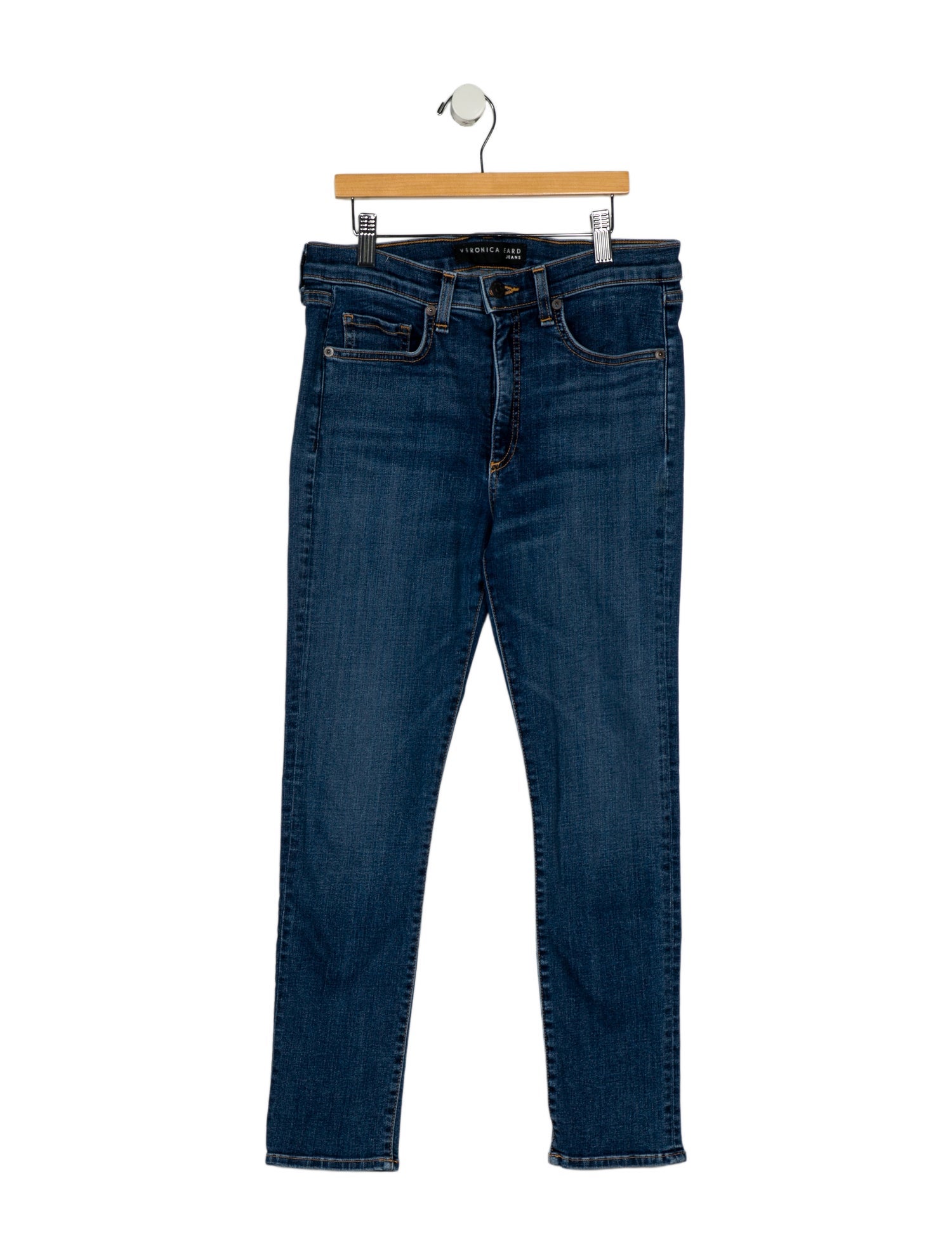 Veronica Beard Mid-Rise Skinny Leg Jeans