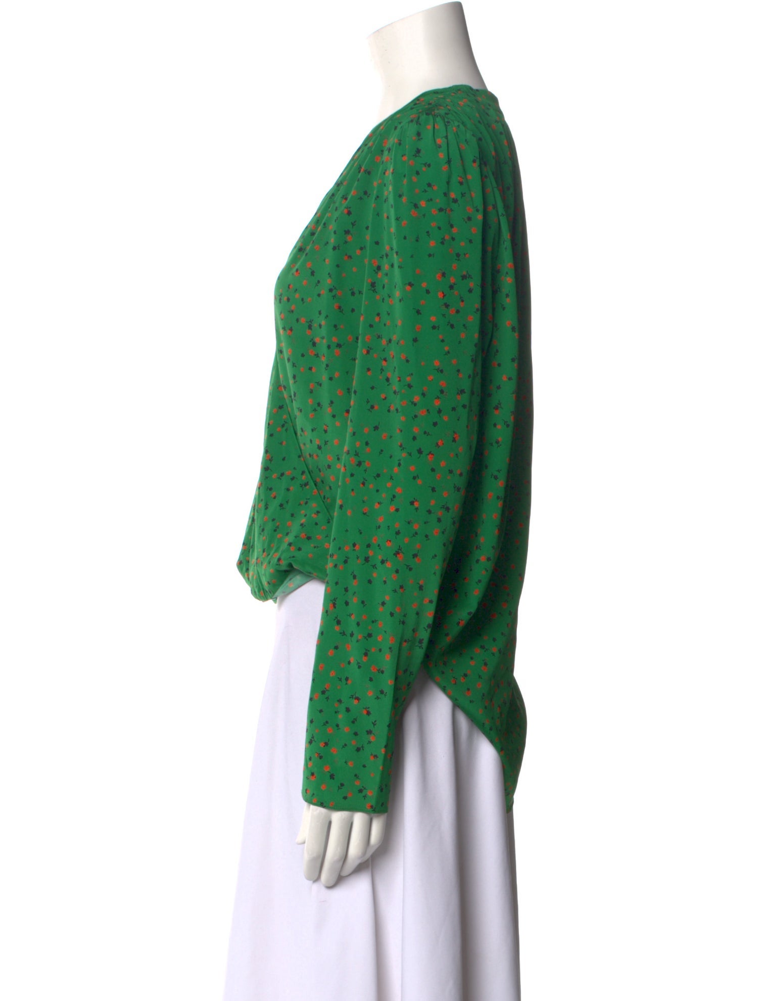 Veronica Beard Silk Floral Print Blouse