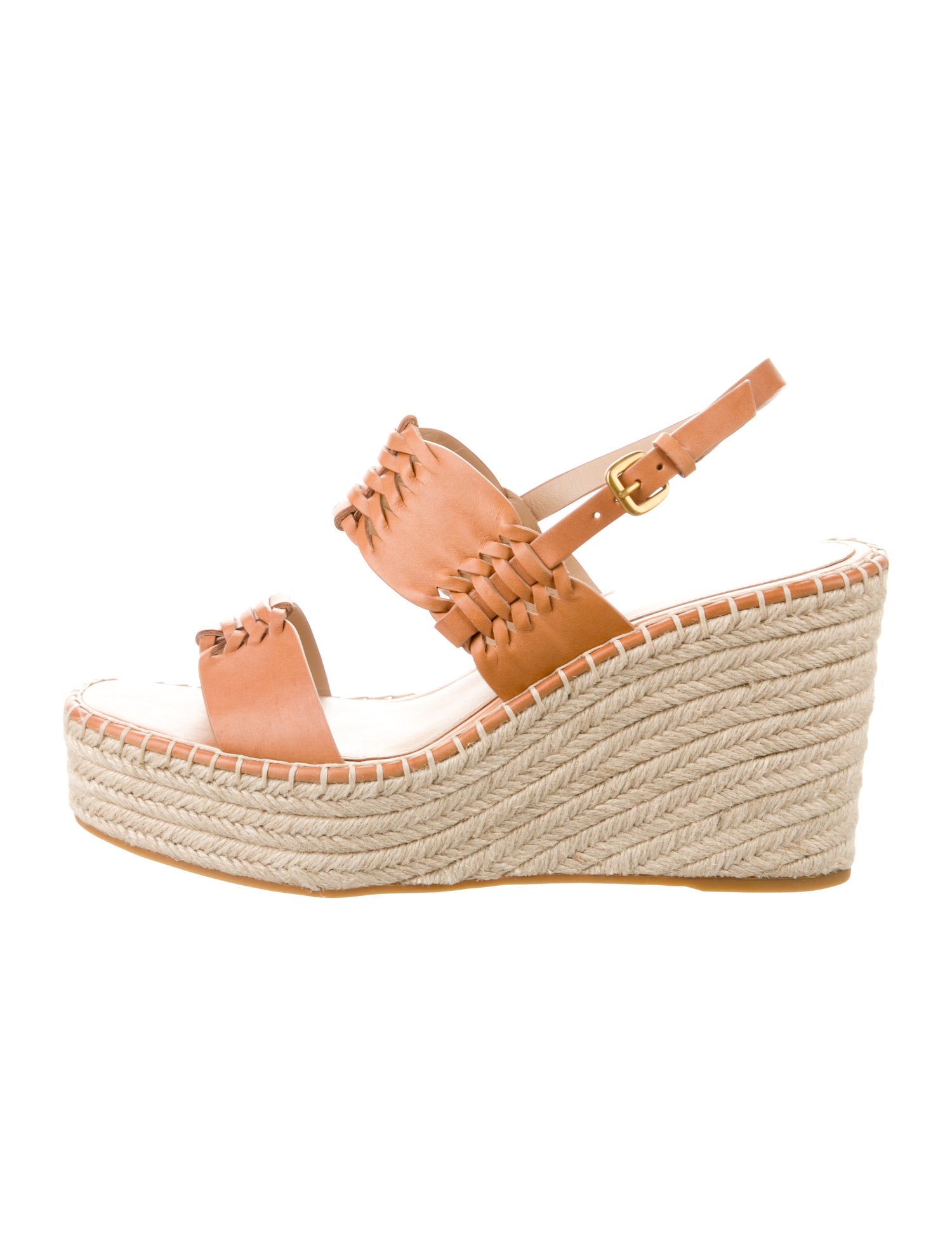 Veronica Beard Leather Whipstitch Trim Espadrilles