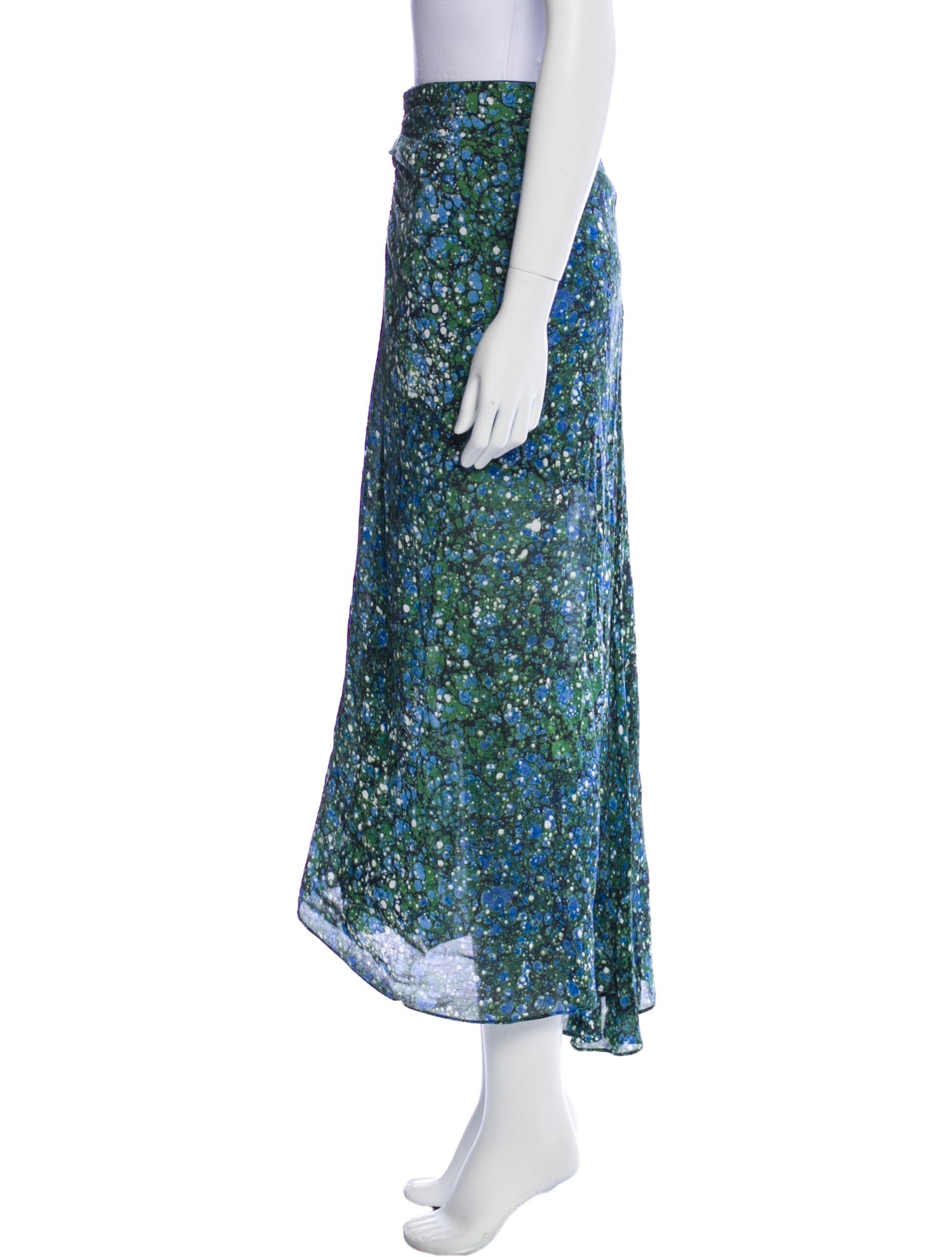 Veronica Beard Floral Print Midi Length Skirt