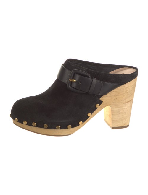 Veronica Beard Suede Studded Accents Slides