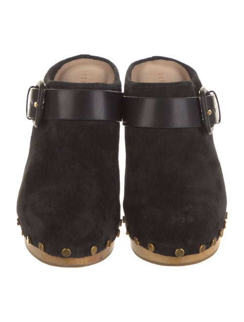 Veronica Beard Suede Studded Accents Slides