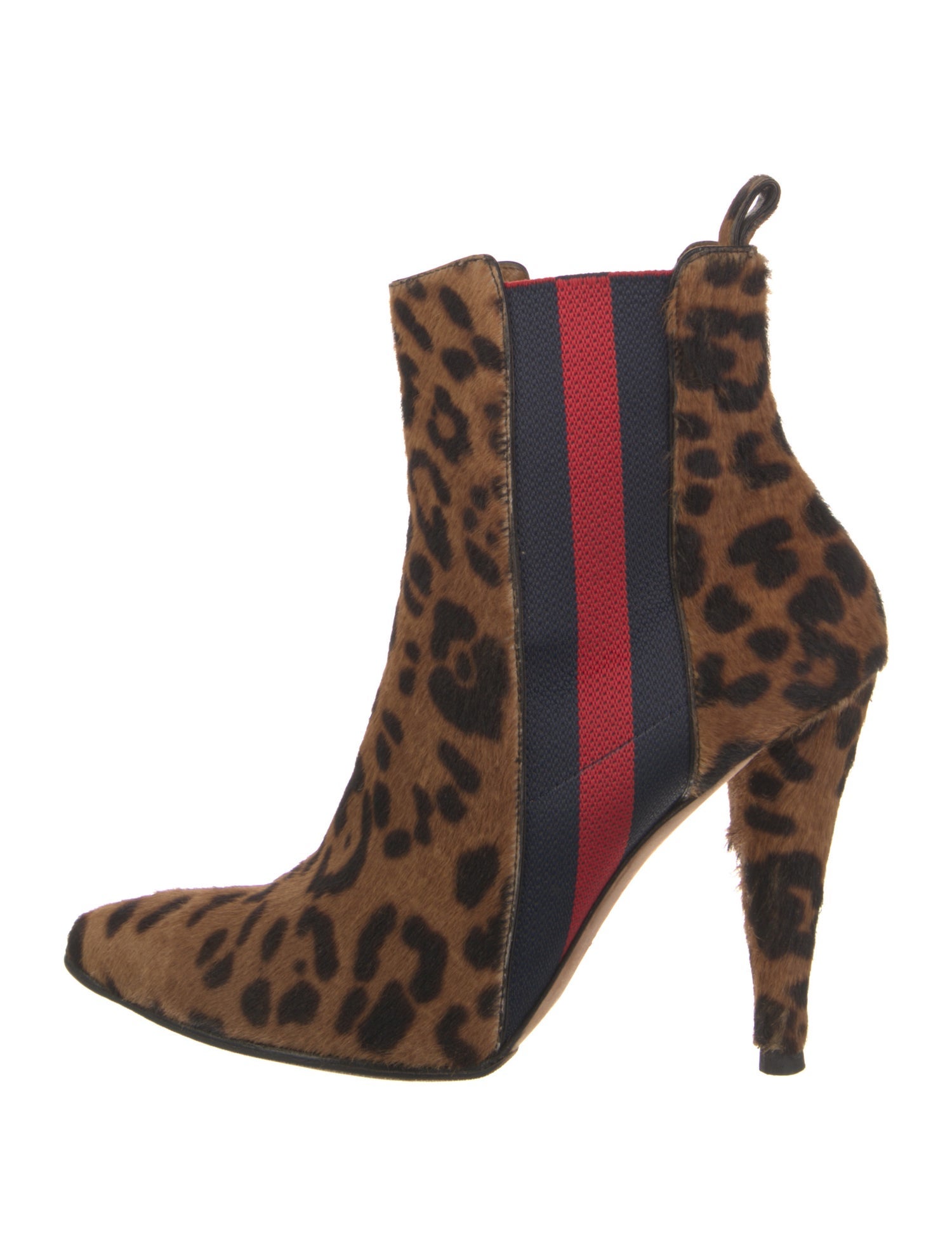 Veronica Beard Ponyhair Animal Print Chelsea Boots