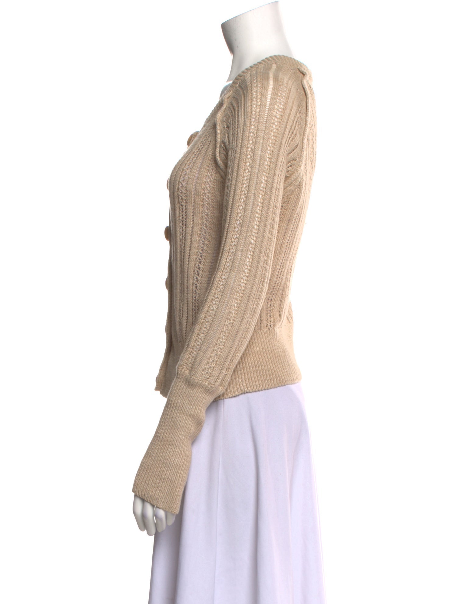 Veronica Beard Linen Scoop Neck Sweater