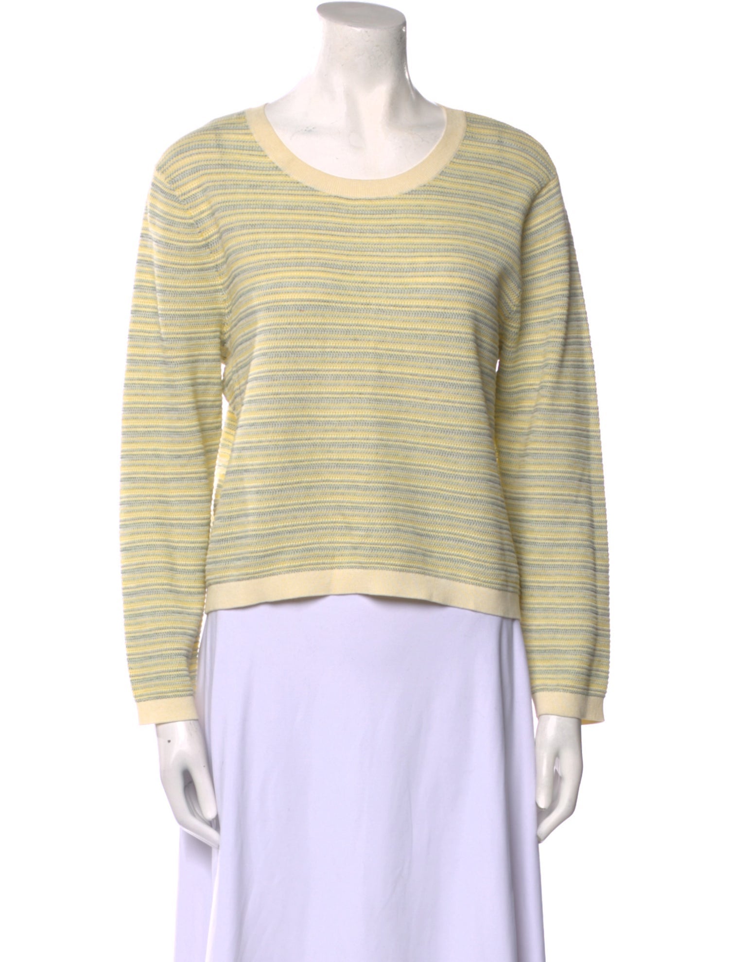Veronica Beard Striped Scoop Neck Sweatshirt w/ Tags