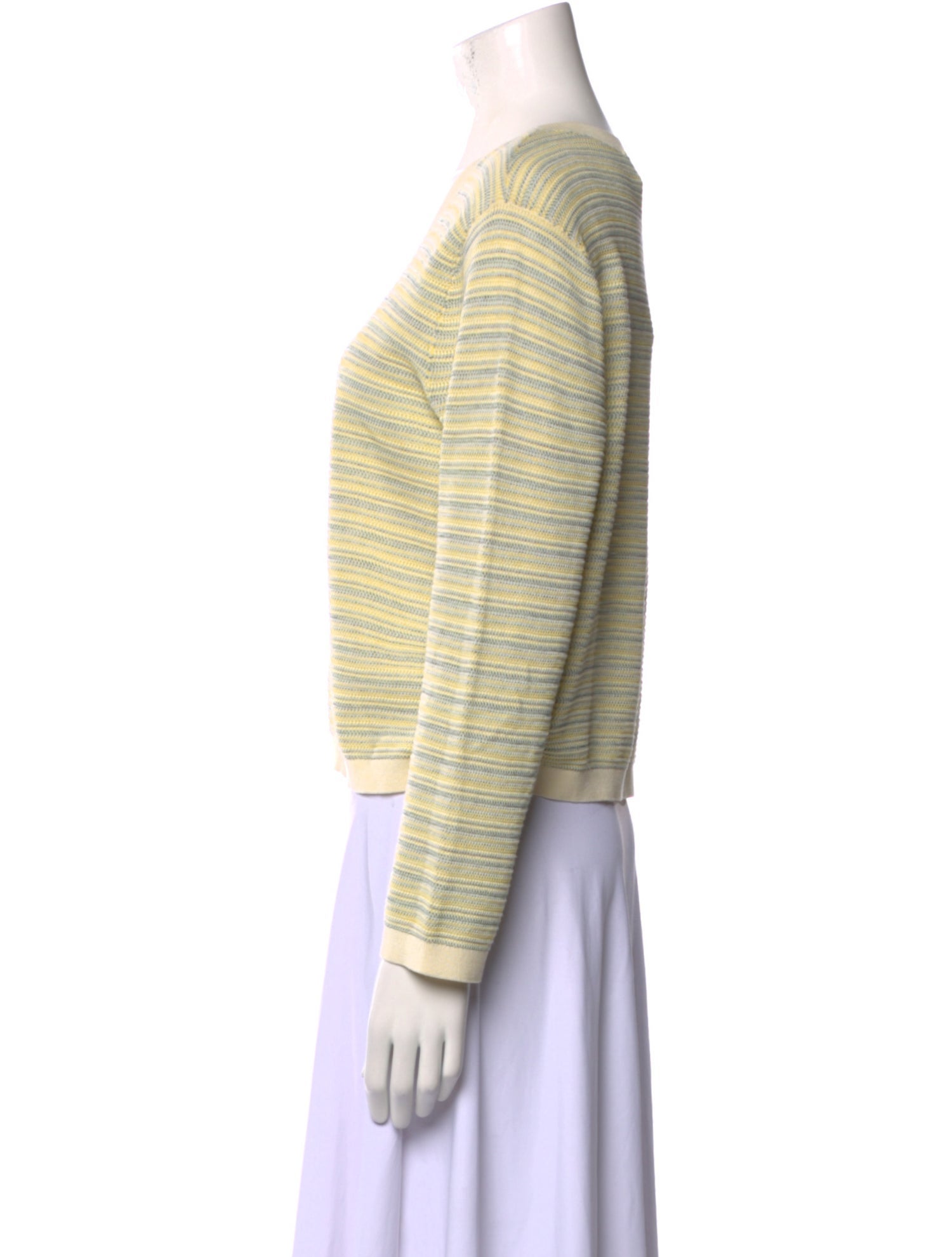 Veronica Beard Striped Scoop Neck Sweatshirt w/ Tags
