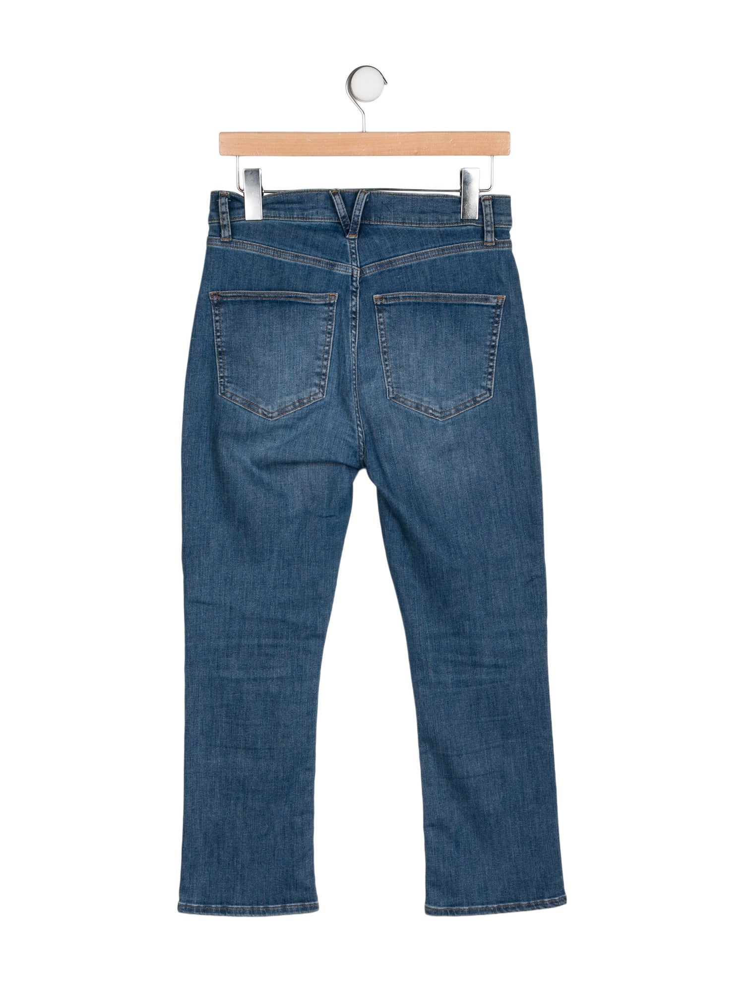 Veronica Beard High-Rise Straight Leg Jeans