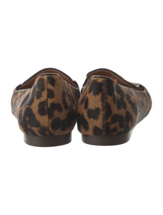 Veronica Beard Ponyhair Animal Print Loafers