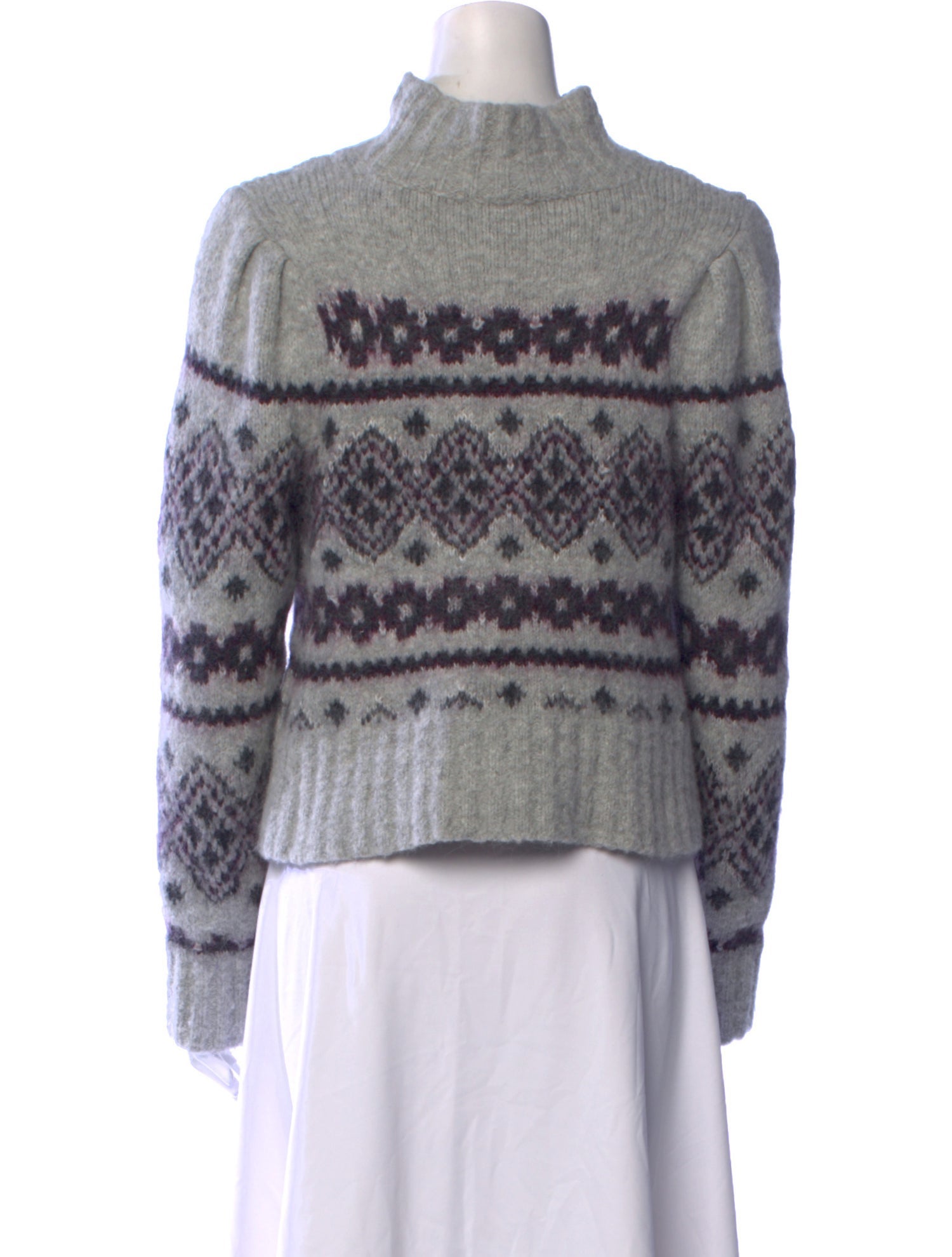Veronica Beard Printed Turtleneck Sweater