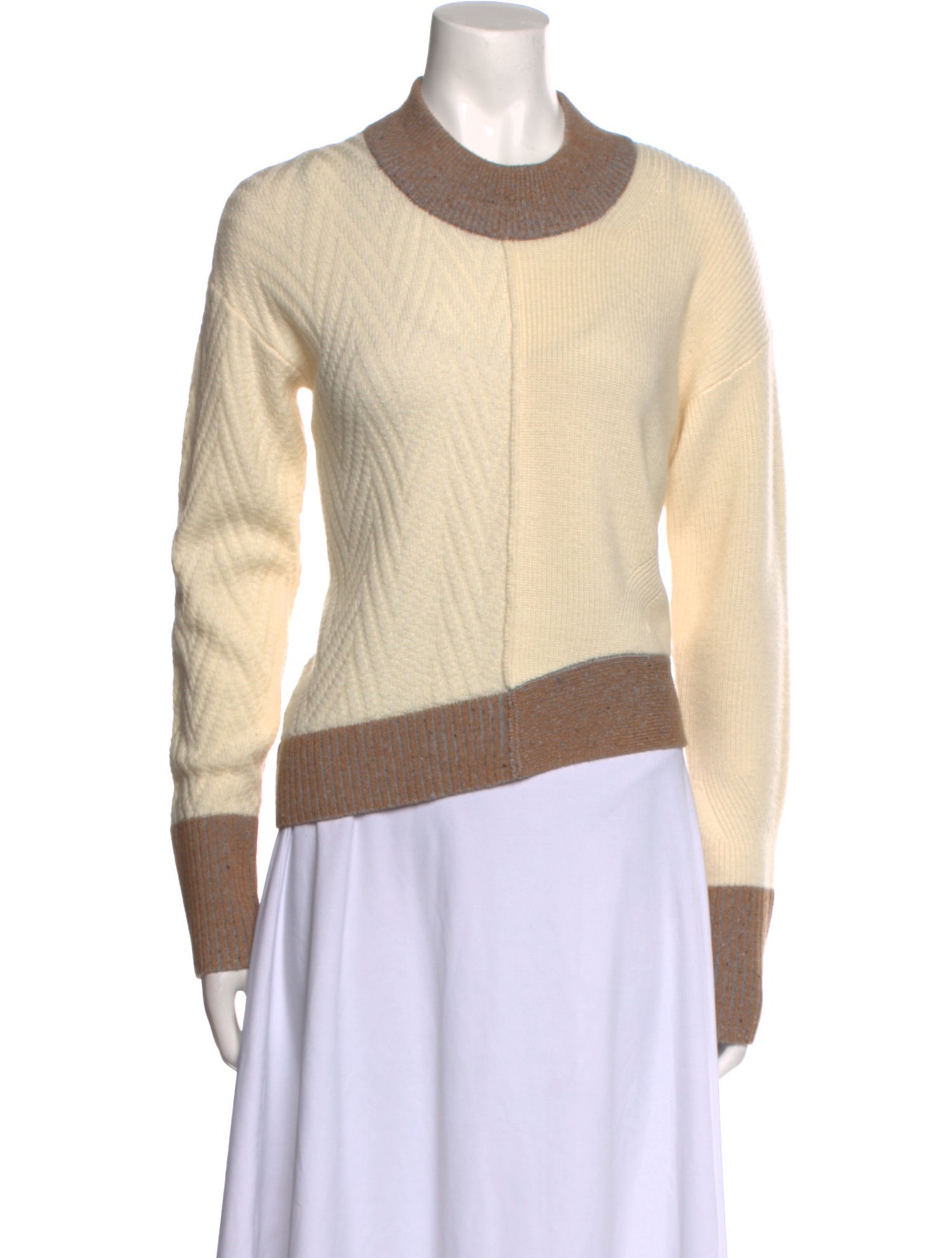 Veronica Beard Merino Wool Crew Neck Sweater