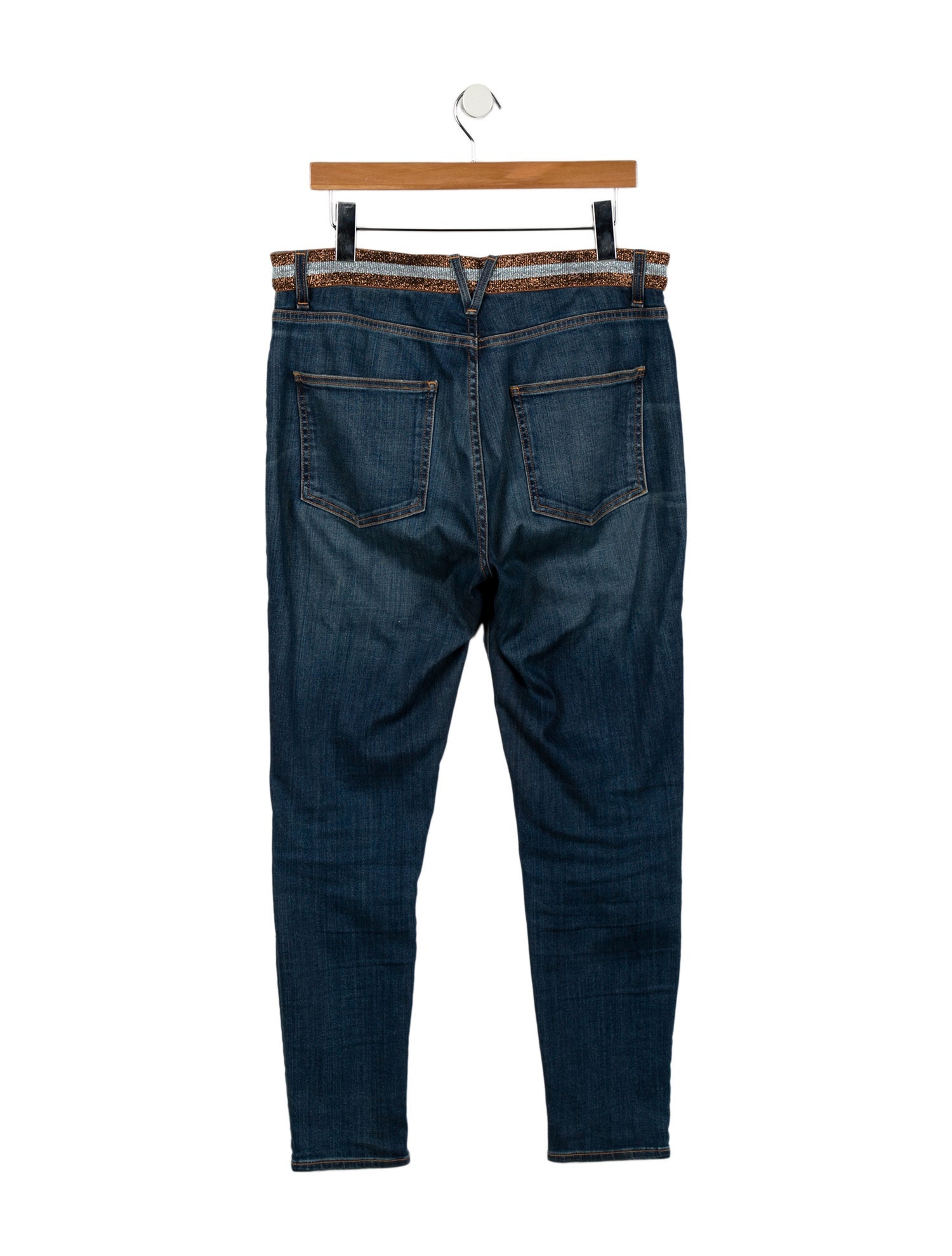 Veronica Beard High-Rise Straight Leg Jeans