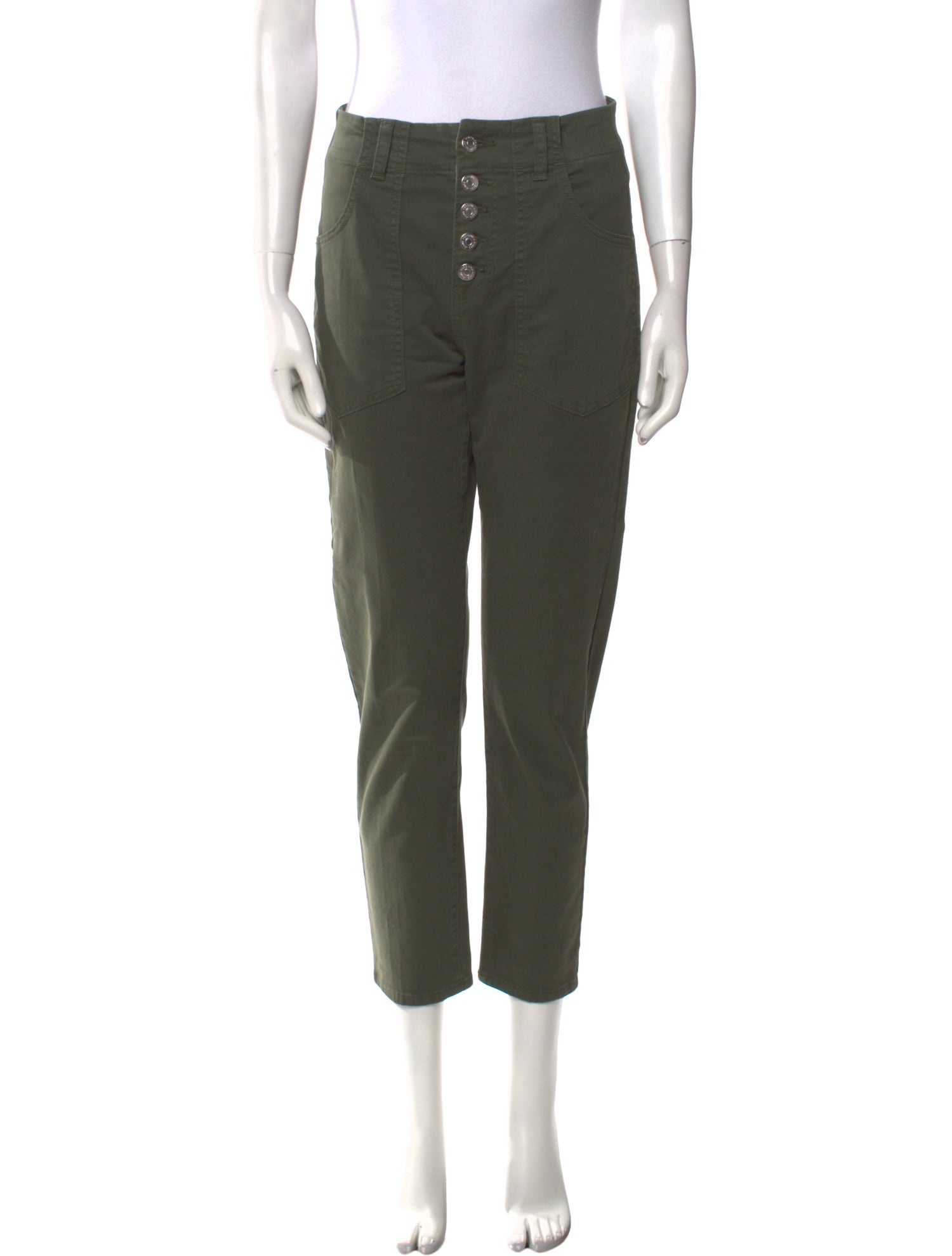 Veronica Beard High-Rise Straight Leg Jeans