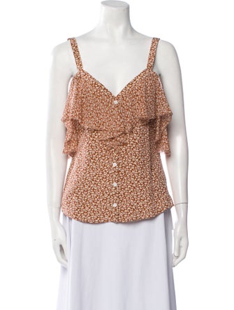 Veronica Beard Silk Printed Blouse