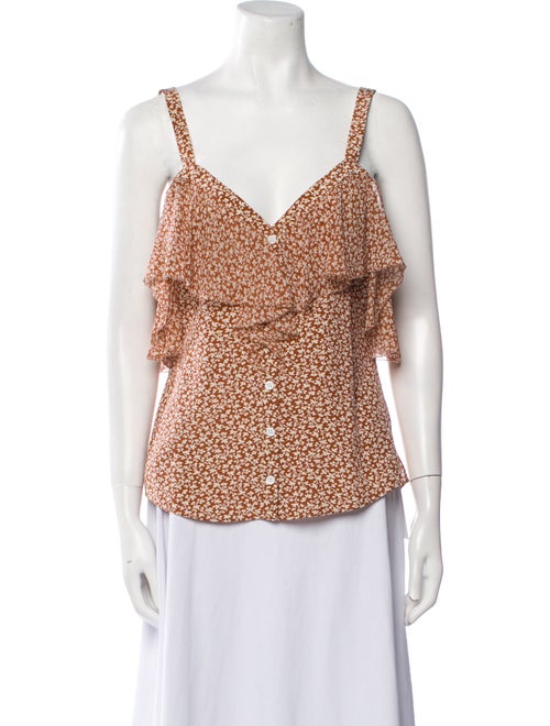 Veronica Beard Silk Printed Blouse