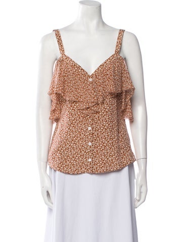 Veronica Beard Tops Silk Printed Blouse US 4 | S