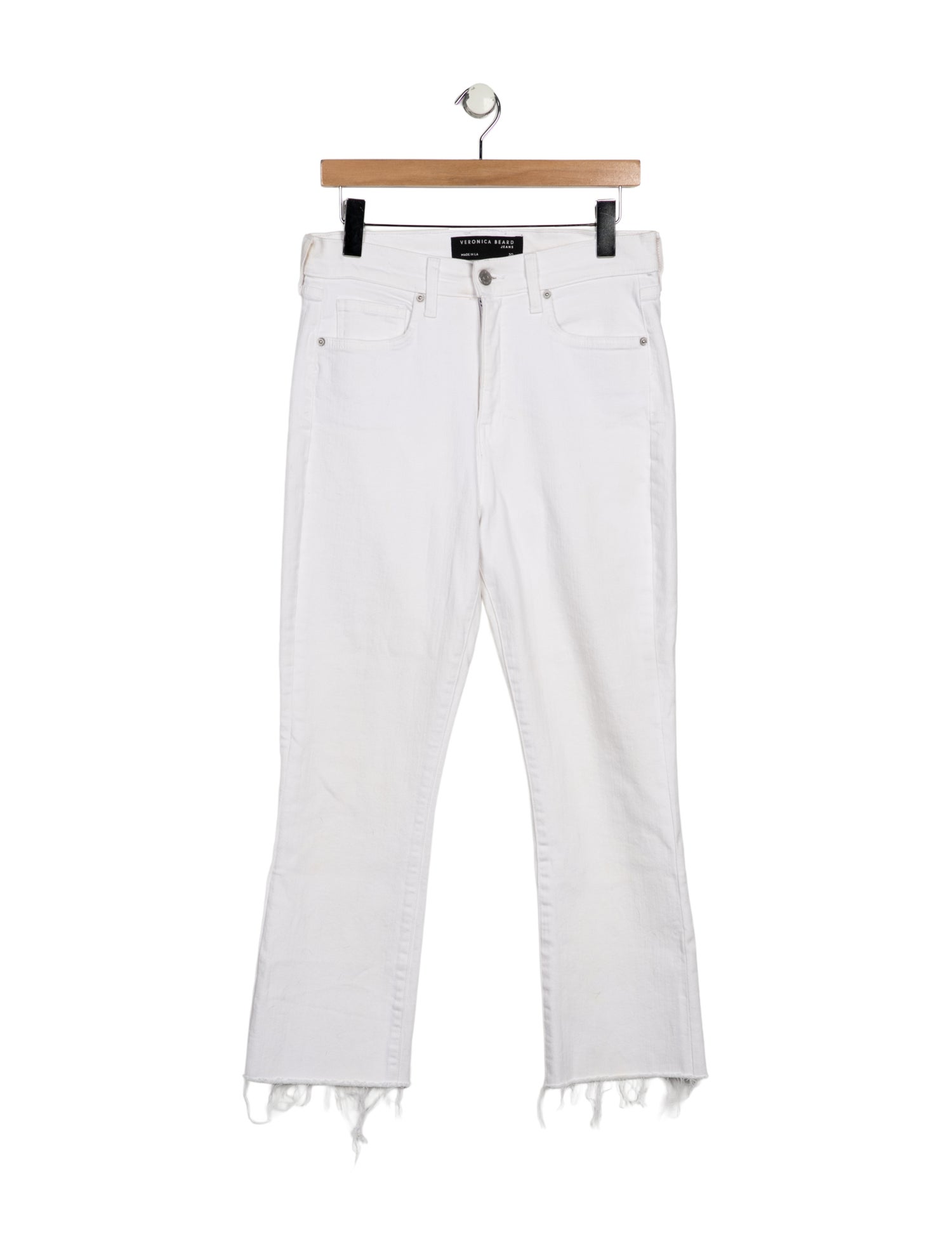 Veronica Beard High-Rise Straight Leg Jeans