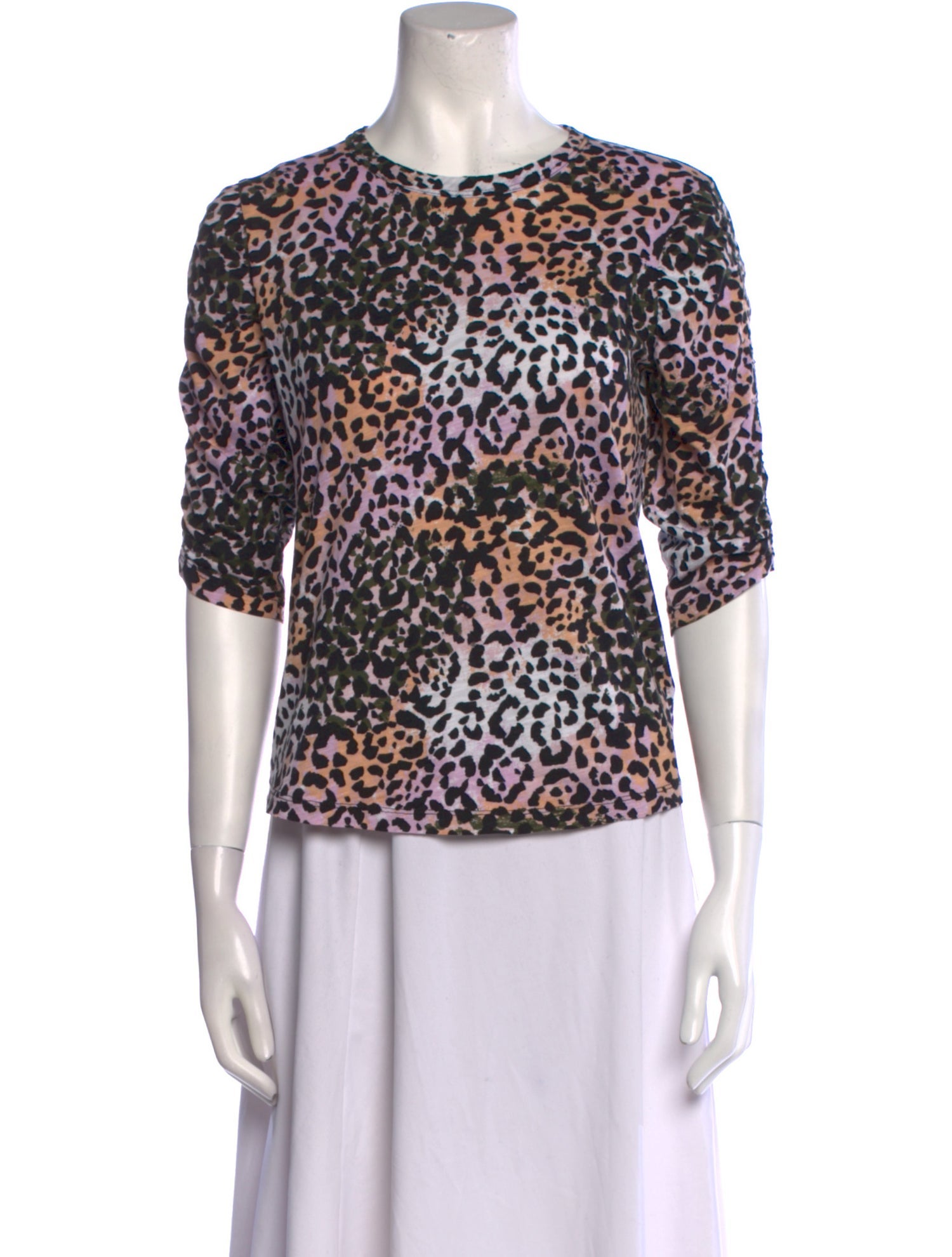 Veronica Beard Animal Print Crew Neck T-Shirt