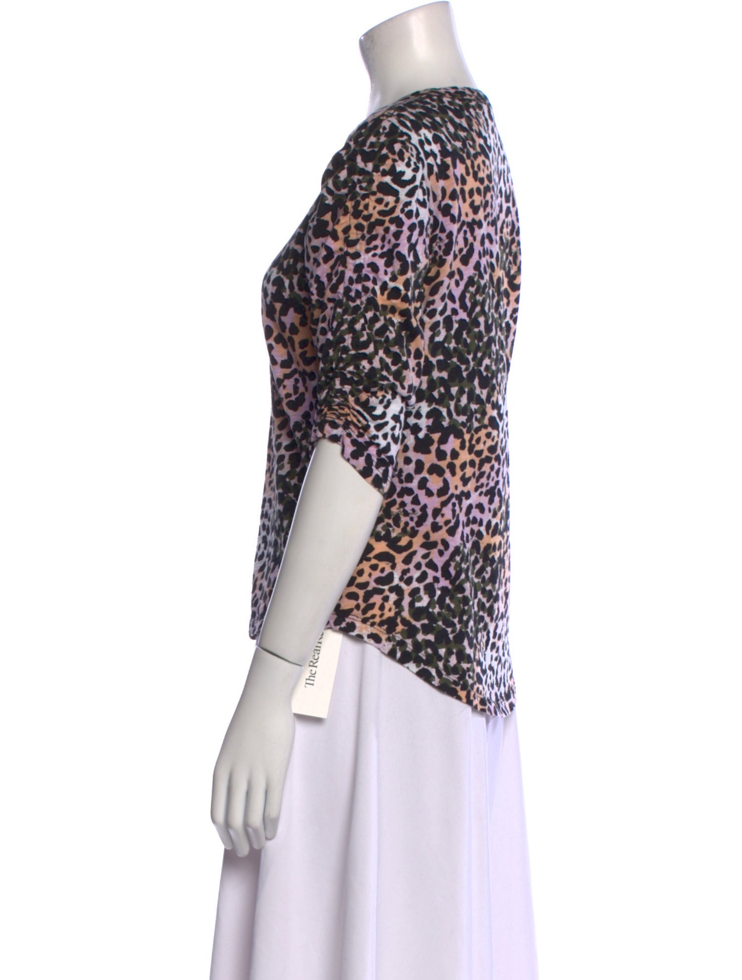 Veronica Beard Animal Print Crew Neck T-Shirt