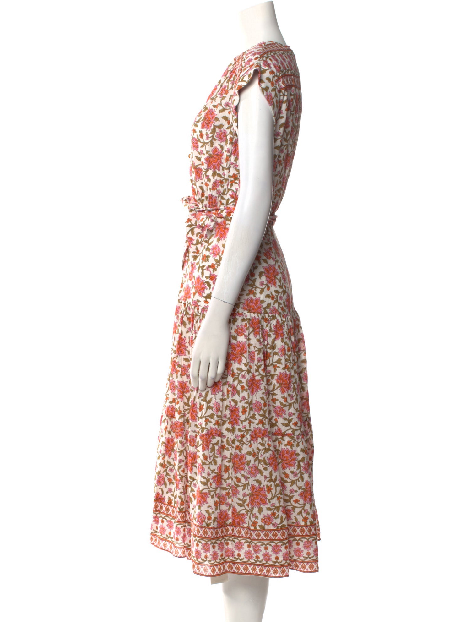 Veronica Beard Floral Print Midi Length Dress w/ Tags