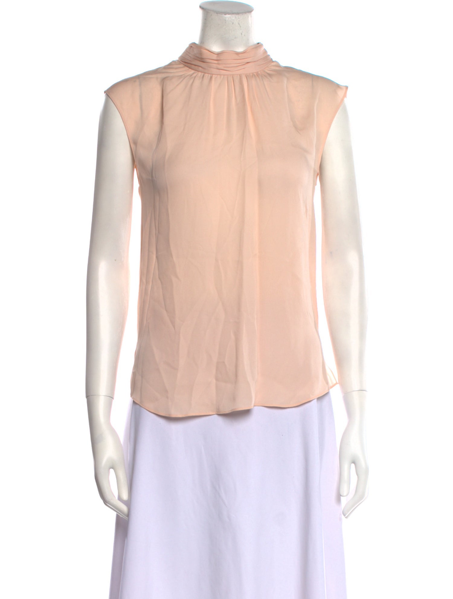 Veronica Beard Silk Mock Neck Blouse