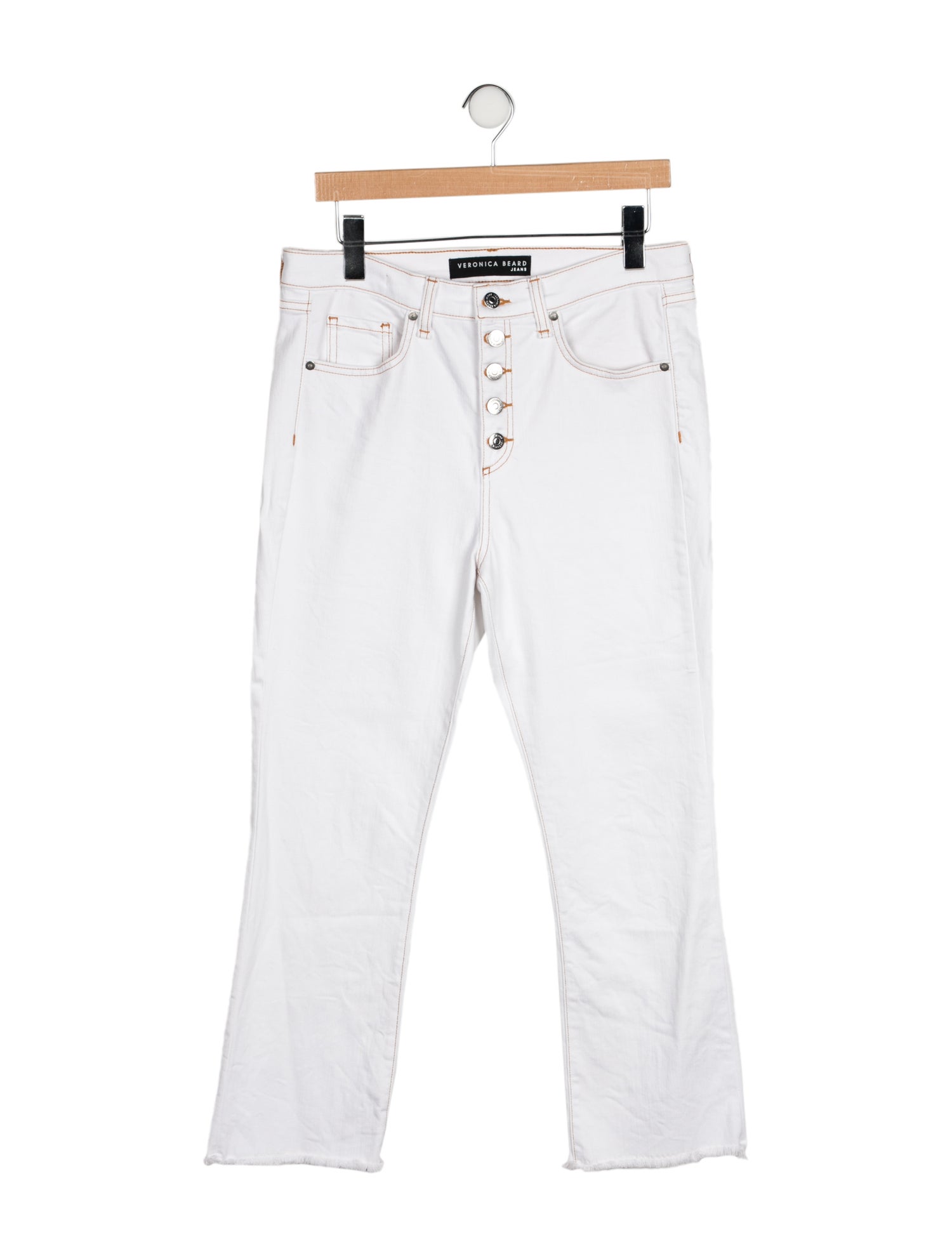 Veronica Beard High-Rise Straight Leg Jeans