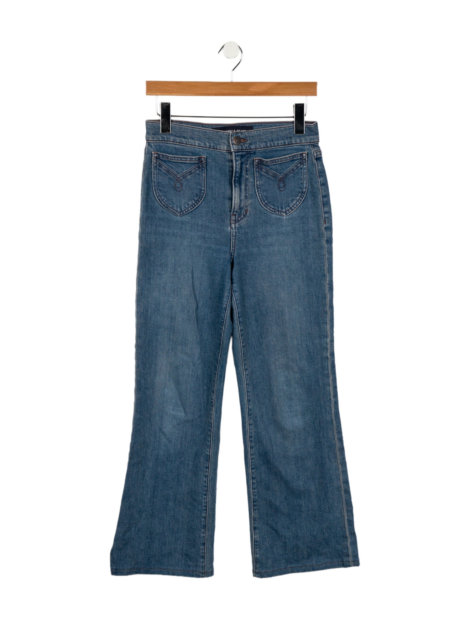 Veronica Beard High-Rise Wide Leg Jeans