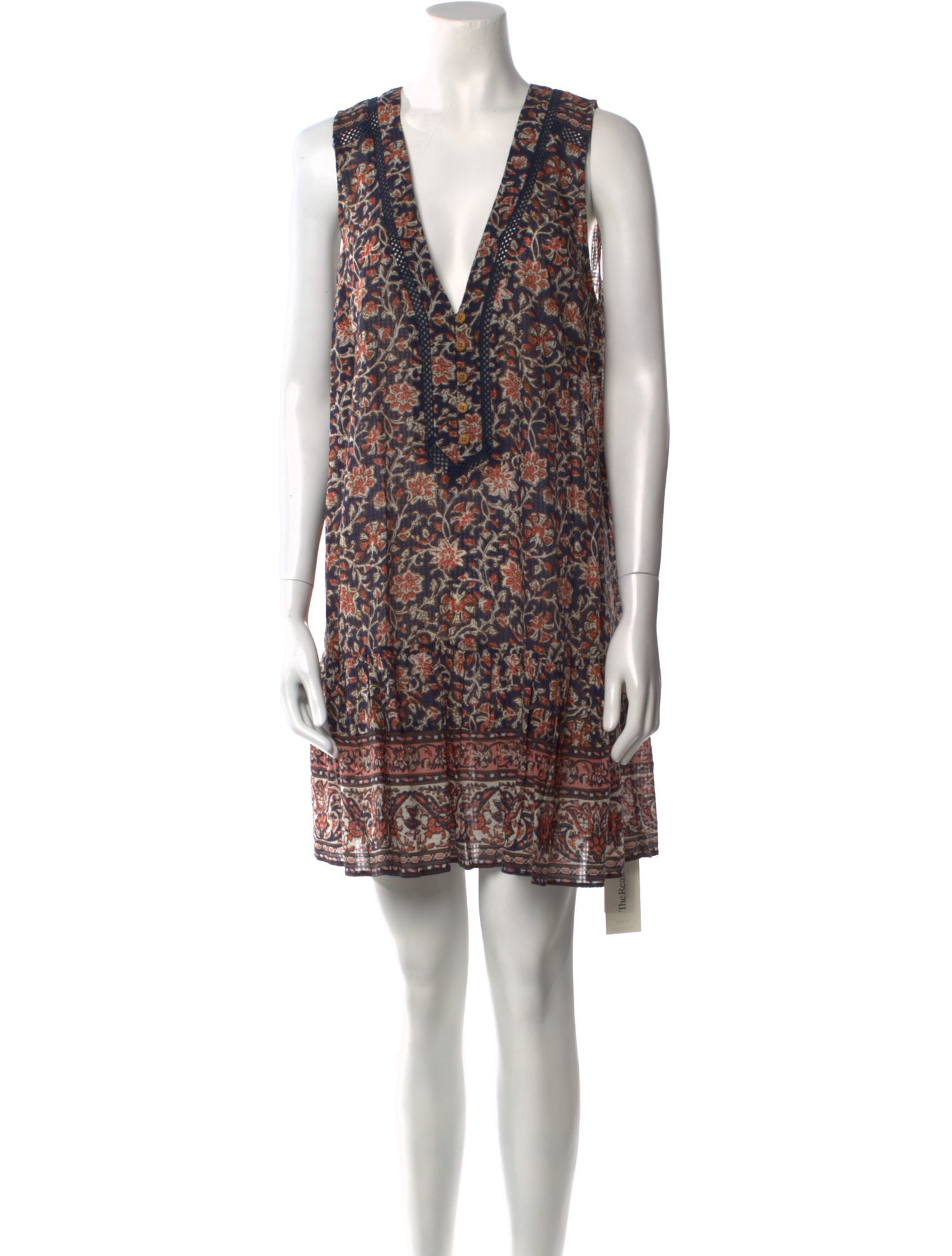 Veronica Beard Floral Print Mini Dress