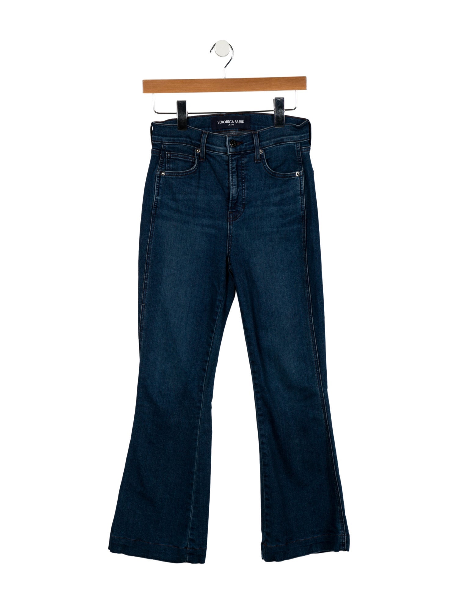 Veronica Beard High-Rise Wide Leg Jeans