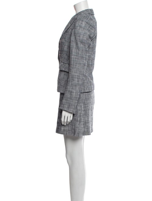Veronica Beard Plaid Print Skirt Suit