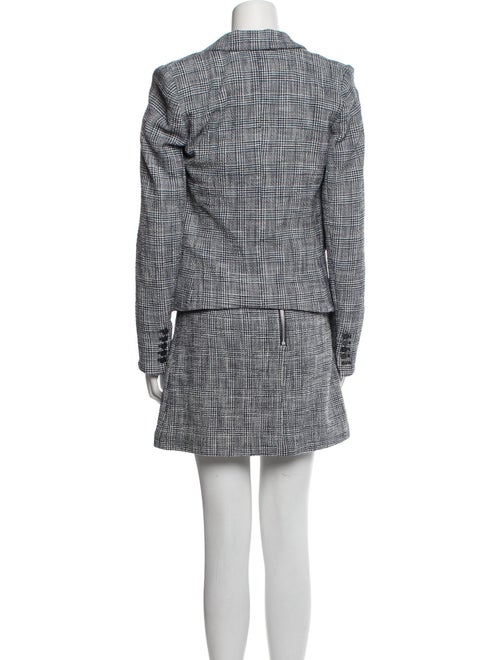 Veronica Beard Plaid Print Skirt Suit