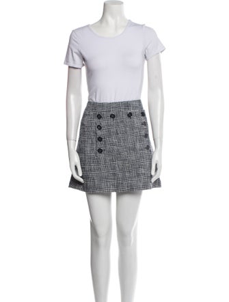 Veronica Beard Plaid Print Skirt Suit