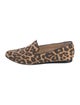 Veronica Beard Canvas Animal Print Loafers