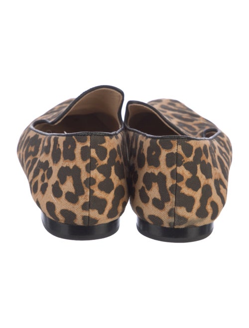 Veronica Beard Canvas Animal Print Loafers