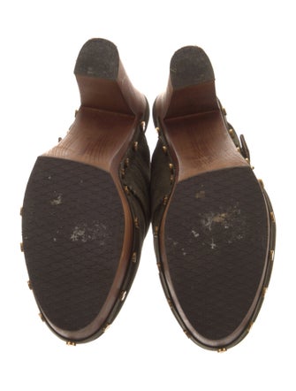 Veronica Beard Suede Studded Accents Mules