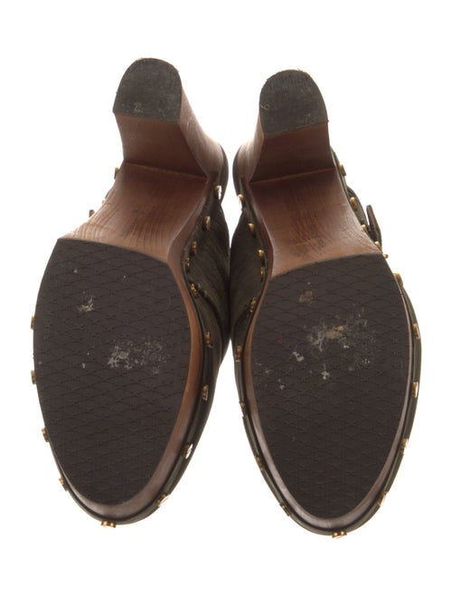 Veronica Beard Suede Studded Accents Mules