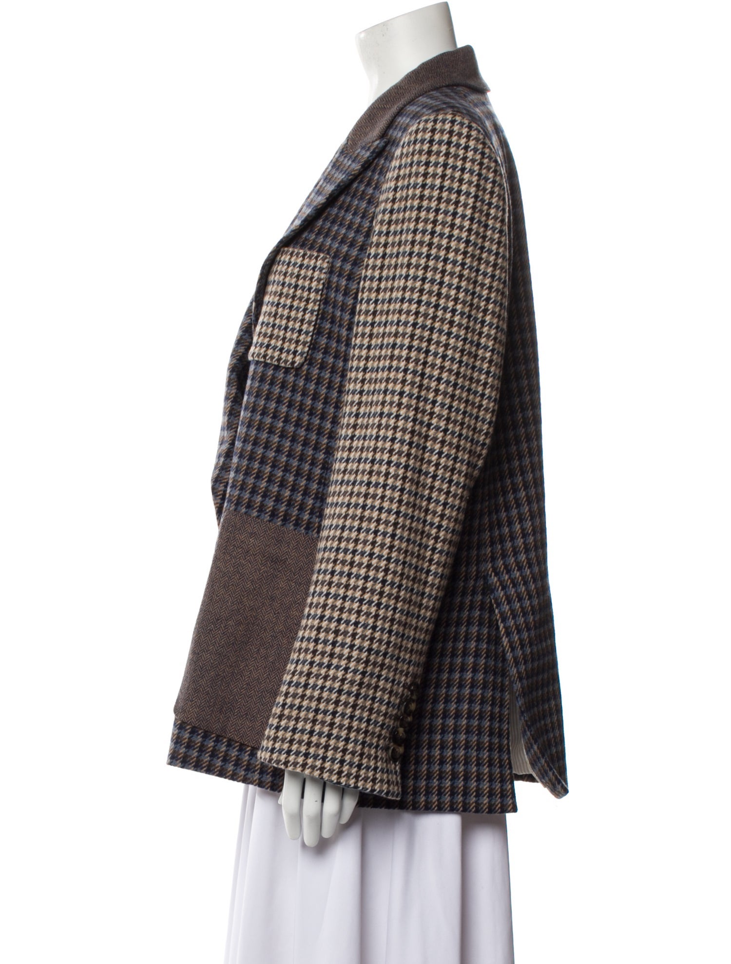 Veronica Beard Plaid Print Blazer