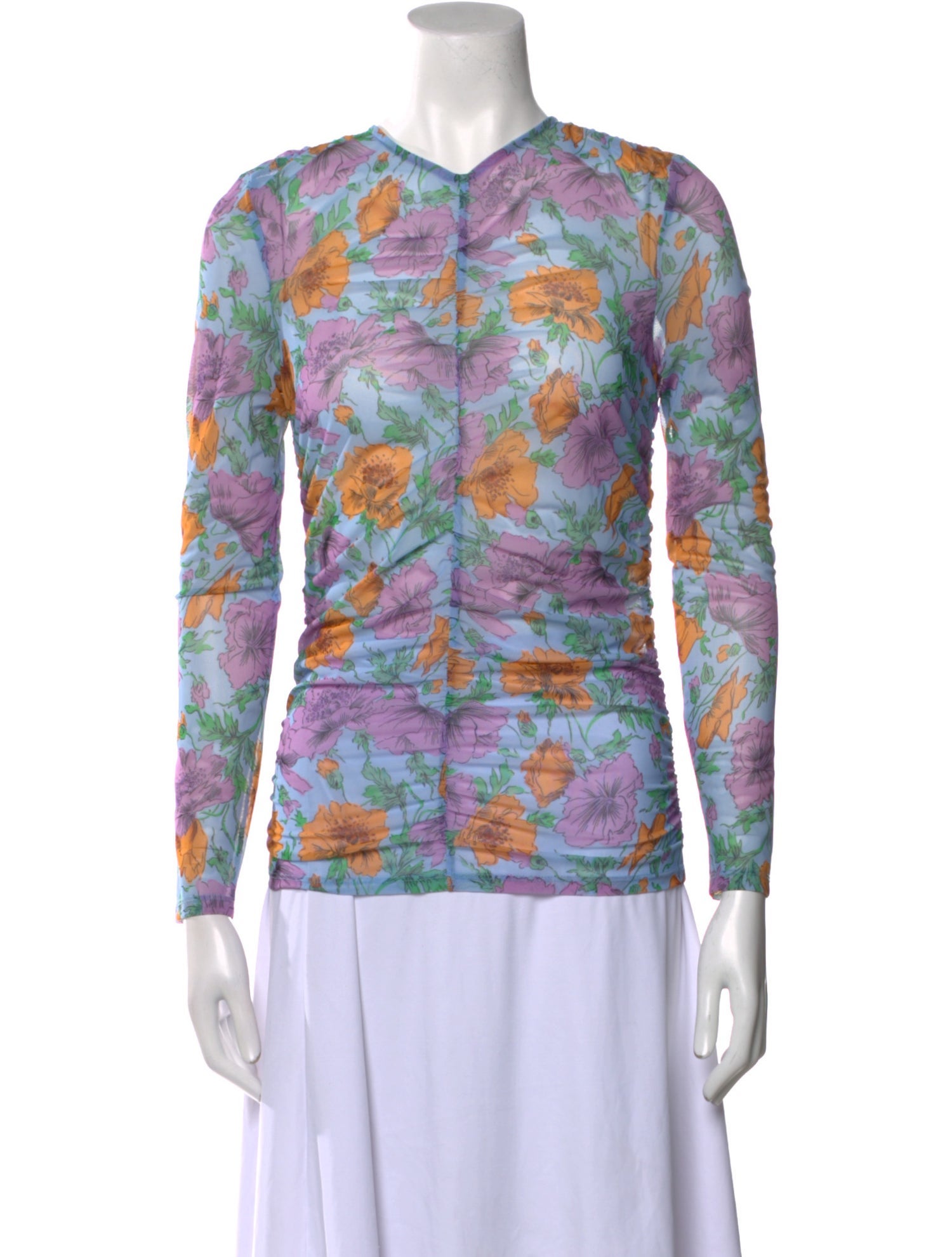 Veronica Beard Nylon Printed Blouse