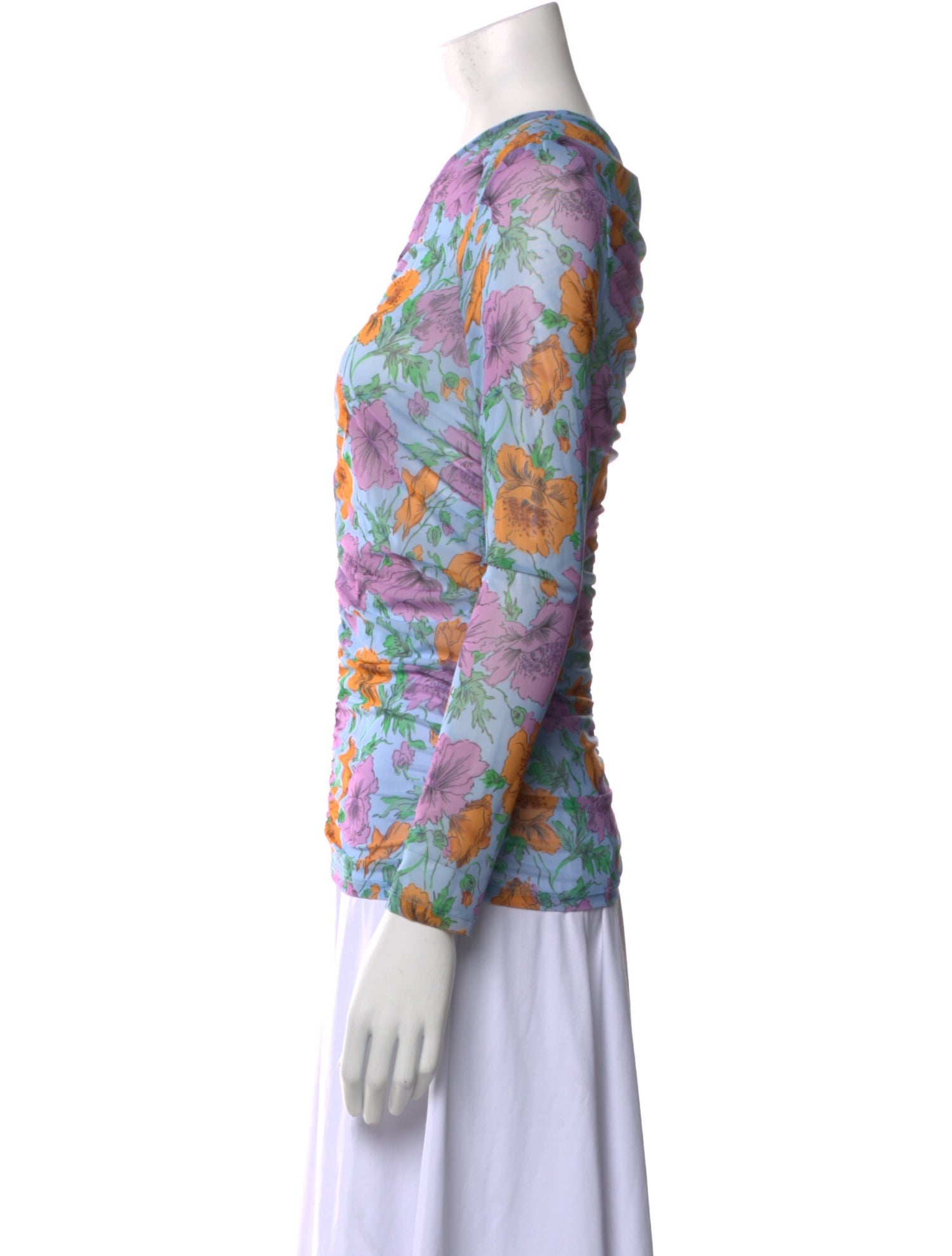 Veronica Beard Nylon Printed Blouse