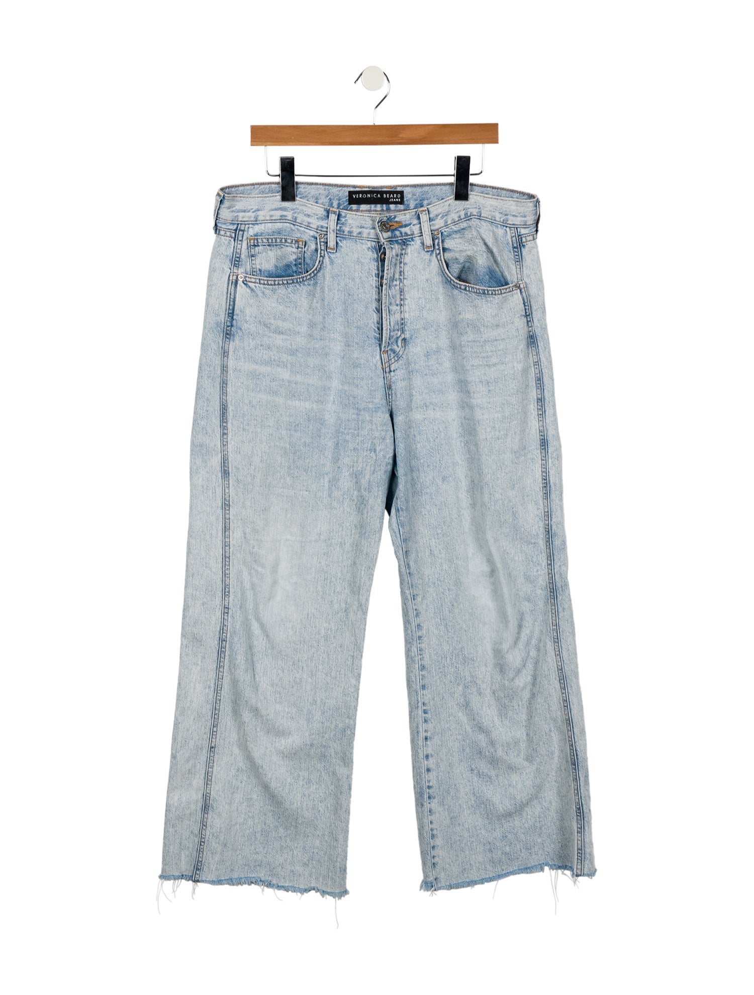 Veronica Beard High-Rise Wide Leg Jeans