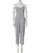 Veronica Beard Striped Strapless Jumpsuit