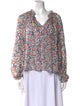 Veronica Beard Silk Floral Print Blouse