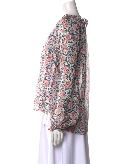 Veronica Beard Silk Floral Print Blouse