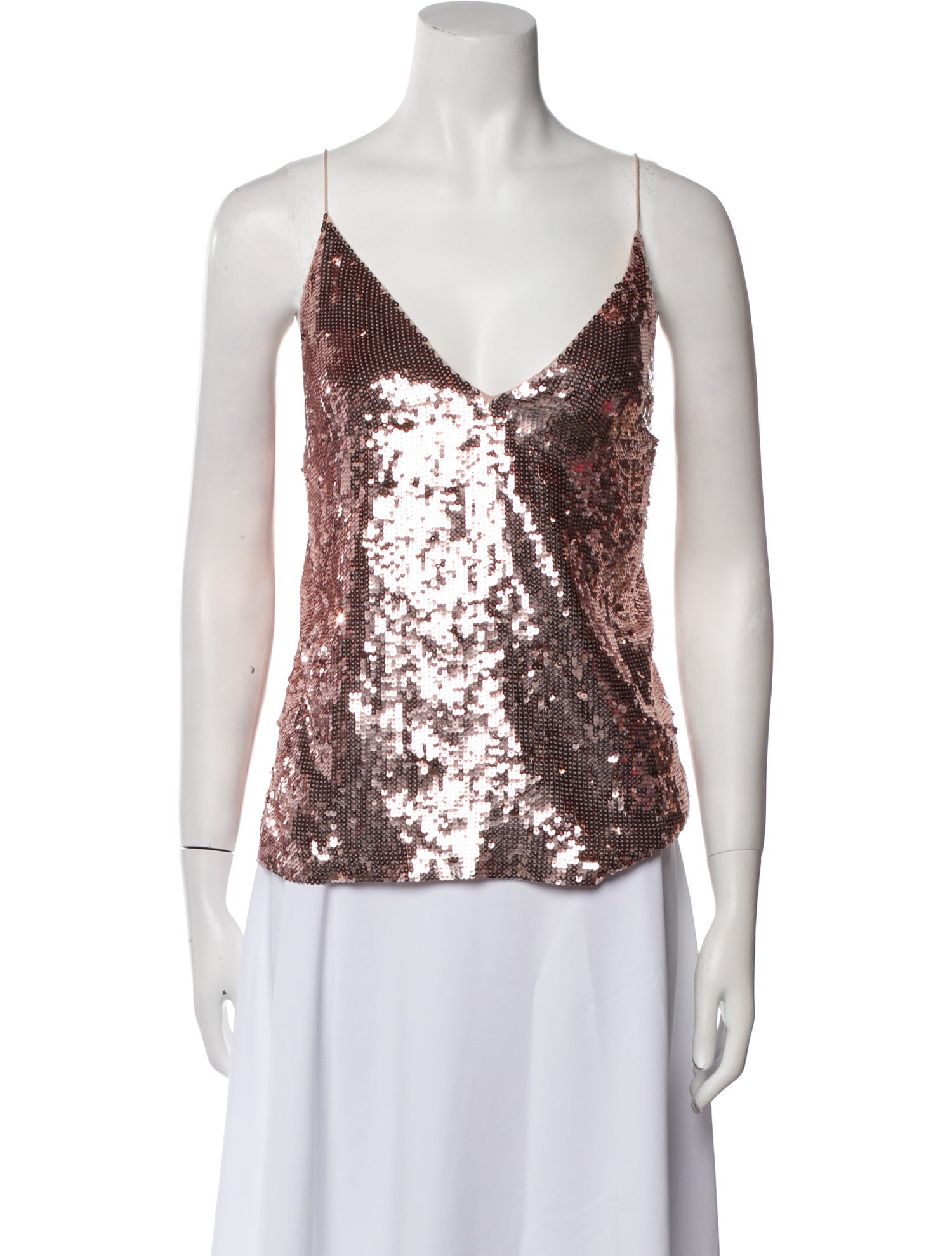 Veronica Beard Sequin V-Neck Top