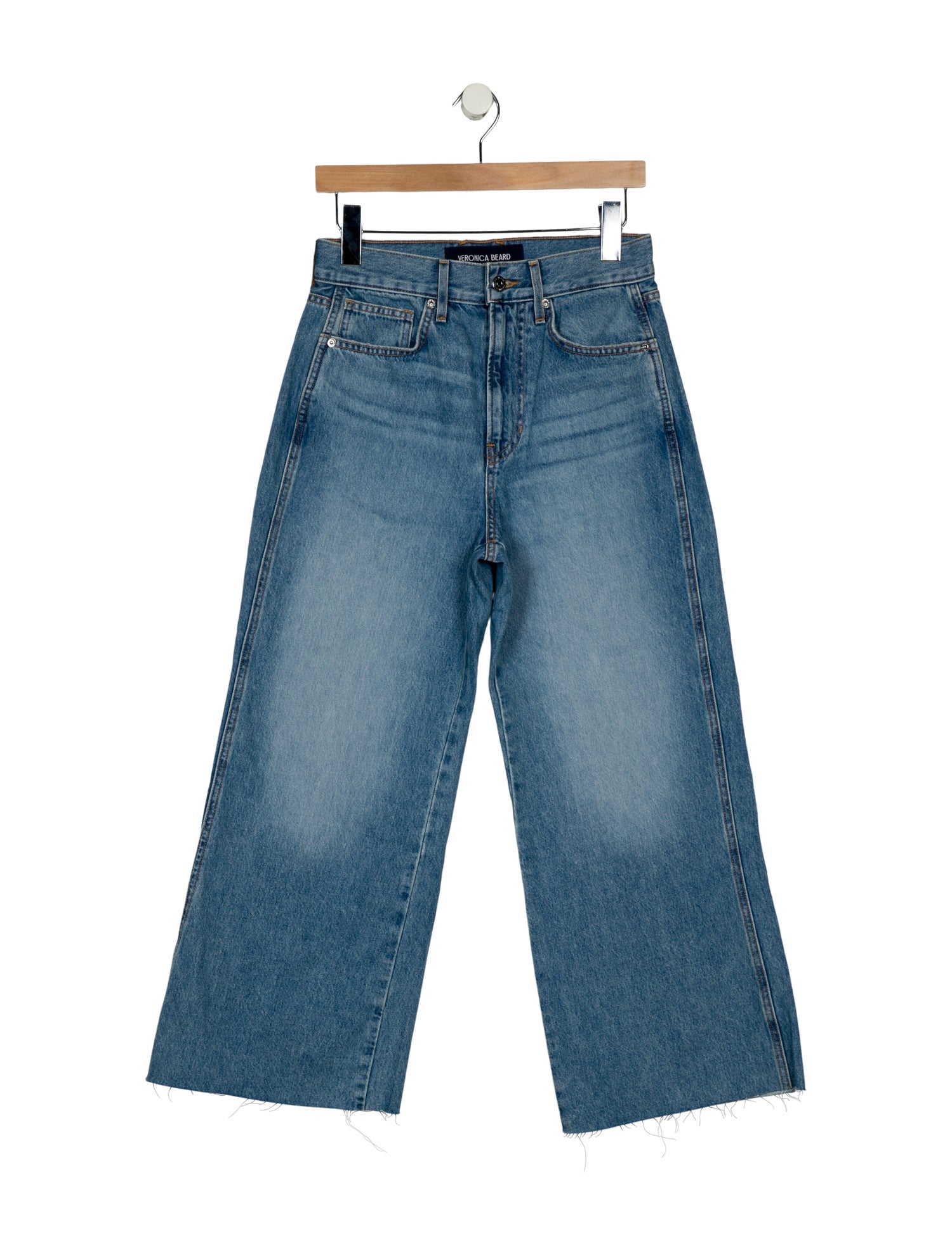 Veronica Beard High-Rise Wide Leg Jeans