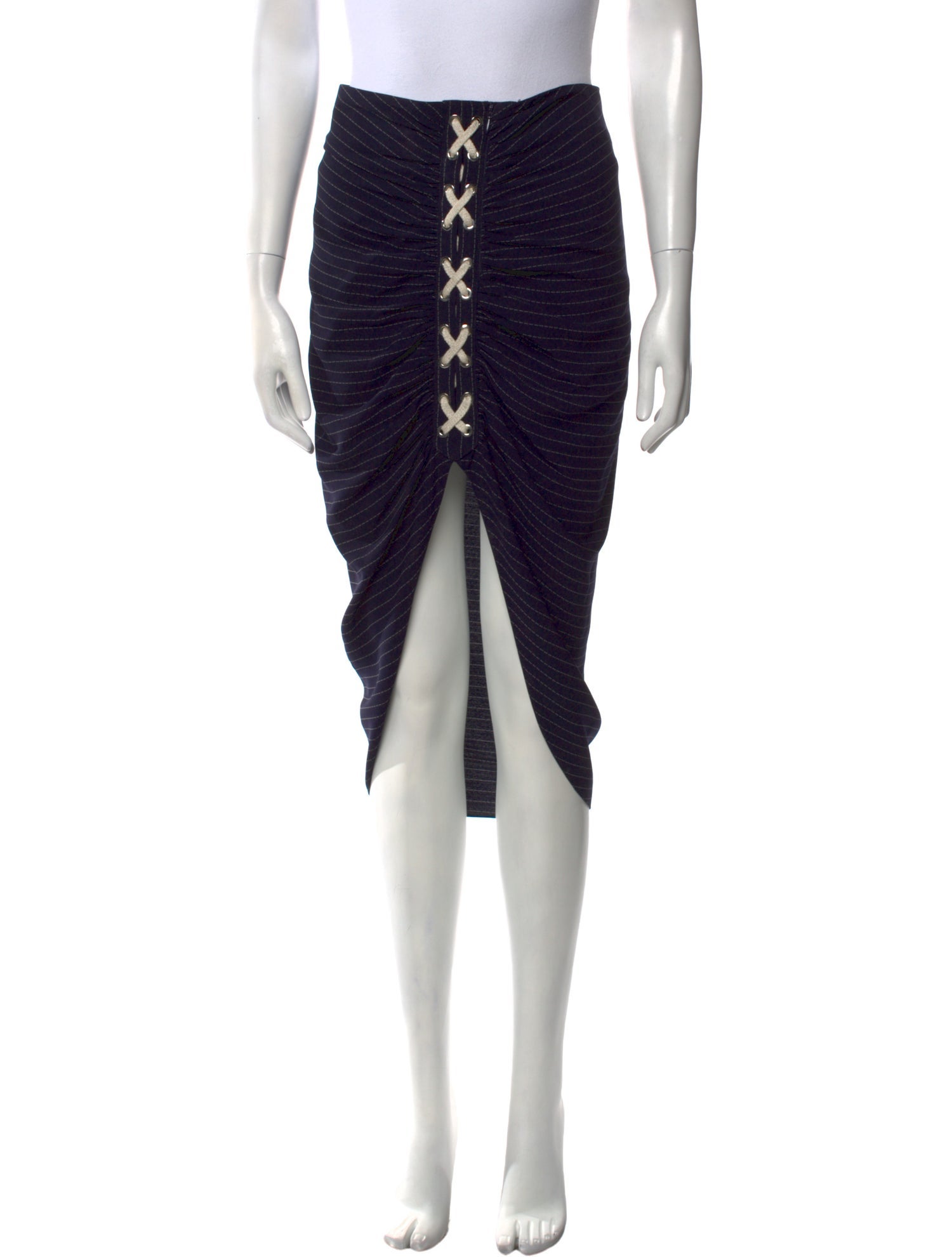 Veronica Beard Ruffle Embellishment Knee-Length Skirt